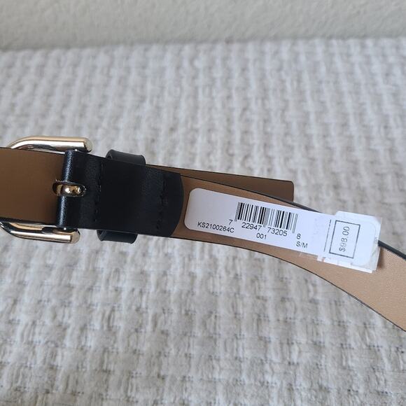 Kate Spade New York Black Genuine Leather Belt Bag NWT Size Small Medium - Picture 3 of 12